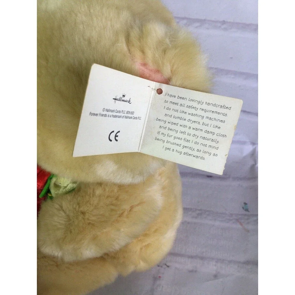 Hallmark Forever Friends Original Cute Bear Holding Roses Plush Stuffed Animal